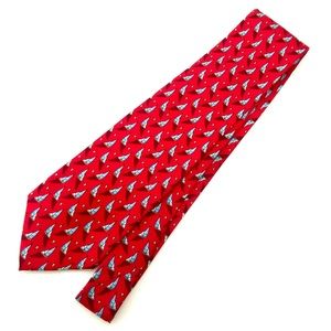 Roundtree & York Men's Nautical Sailboat Themed Silk Necktie